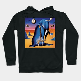 Blue Whale Musician. Hoodie